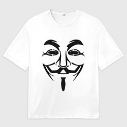 Футболка оверсайз мужская Анонимус!!, цвет: 3D-принт