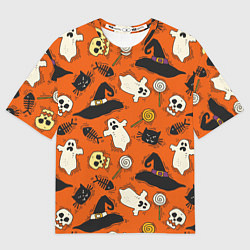 Мужская футболка оверсайз Хэллоуинские шалости