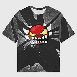 Мужская футболка оверсайз Geometry Dash: Fragments