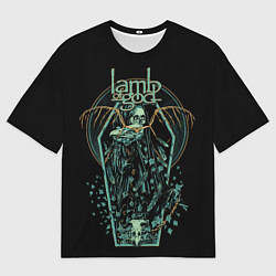 Футболка оверсайз мужская Lamb of God, Sacrament, цвет: 3D-принт