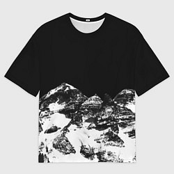 Футболка оверсайз мужская ГОРЫ ЧБ, цвет: 3D-принт