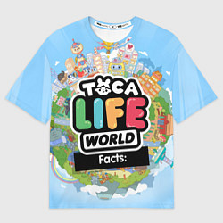 Футболка оверсайз мужская Toca Life World, цвет: 3D-принт