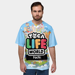 Футболка оверсайз мужская Toca Life World, цвет: 3D-принт — фото 2
