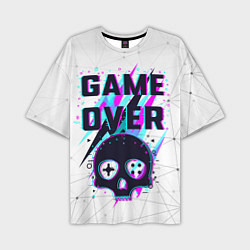 Футболка оверсайз мужская Game OVER - NEON 3D, цвет: 3D-принт