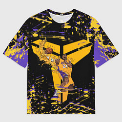 Футболка оверсайз мужская Los angeles lakers NBA, цвет: 3D-принт