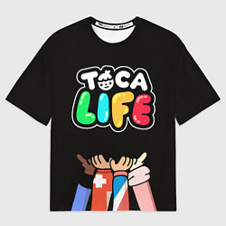 Футболка оверсайз мужская Toca Life: Friends, цвет: 3D-принт