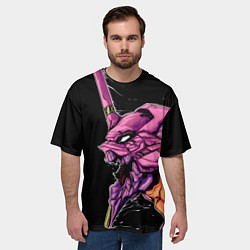 Футболка оверсайз мужская Evangelion Eva 01, цвет: 3D-принт — фото 2