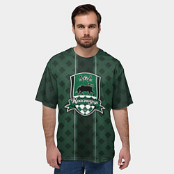 Футболка оверсайз мужская ФК Краснодар, цвет: 3D-принт — фото 2