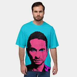 Футболка оверсайз мужская Дэйв Гаан арт, цвет: 3D-принт — фото 2