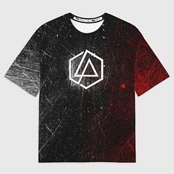 Футболка оверсайз мужская Linkin Park Logo Линкин Парк, цвет: 3D-принт