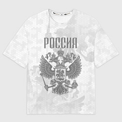 Мужская футболка оверсайз Герб России