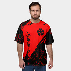 Футболка оверсайз мужская Чёрный клевер: Black clover, цвет: 3D-принт — фото 2