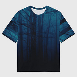 Футболка оверсайз мужская Gloomy forest, цвет: 3D-принт
