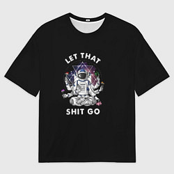 Футболка оверсайз мужская Космонавт на чиле, цвет: 3D-принт