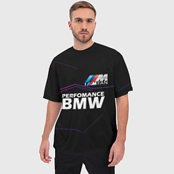 Футболка оверсайз мужская BMW фанат, цвет: 3D-принт — фото 2