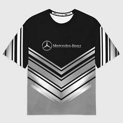 Мужская футболка оверсайз Mercedes-Benz Текстура