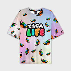 Футболка оверсайз мужская Toca Life: Smile Logo, цвет: 3D-принт