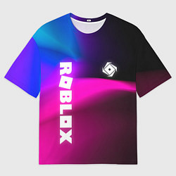 Мужская футболка оверсайз Роблокс лого х эмблема