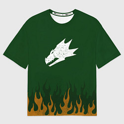 Футболка оверсайз мужская Саламандры цвет легиона, цвет: 3D-принт