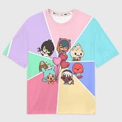 Футболка оверсайз мужская TOCA BOCA WORLD HEROES ТОКА БОКА, цвет: 3D-принт