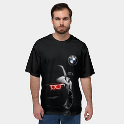 Футболка оверсайз мужская BMW МИНИМЛ, цвет: 3D-принт — фото 2