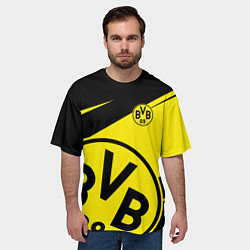 Футболка оверсайз мужская BORUSSIA BVB 09 LOGO, цвет: 3D-принт — фото 2