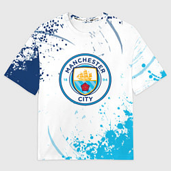 Футболка оверсайз мужская Manchester City - Футбольный клуб, цвет: 3D-принт