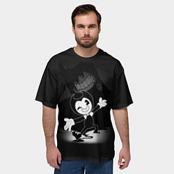 Футболка оверсайз мужская BENDY - БЕНДИ ИГРА, цвет: 3D-принт — фото 2