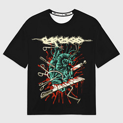 Футболка оверсайз мужская Carcass, цвет: 3D-принт