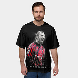 Футболка оверсайз мужская Златан Ибрагимович Милан, цвет: 3D-принт — фото 2