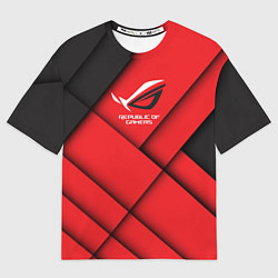 Мужская футболка оверсайз ROG - republic of gamers
