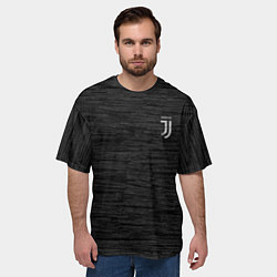 Футболка оверсайз мужская Juventus Asphalt theme, цвет: 3D-принт — фото 2