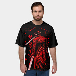 Футболка оверсайз мужская Katana Man Chainsaw Man, цвет: 3D-принт — фото 2