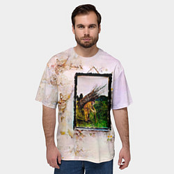 Футболка оверсайз мужская Led Zeppelin IV - четвёртый студийный альбом, цвет: 3D-принт — фото 2