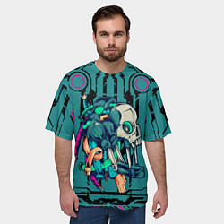 Футболка оверсайз мужская Cyberpunk 2077!, цвет: 3D-принт — фото 2