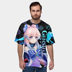 Футболка оверсайз мужская Genshin Impact - Kokomi, цвет: 3D-принт — фото 2