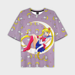 Футболка оверсайз мужская Sailor Moon Usagi, цвет: 3D-принт