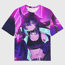 Футболка оверсайз мужская Тян Самурай, цвет: 3D-принт