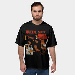 Футболка оверсайз мужская Sheer Heart Attack - Queen, цвет: 3D-принт — фото 2