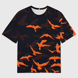 Футболка оверсайз мужская Стая Воронов, цвет: 3D-принт