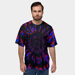 Футболка оверсайз мужская Абстракция Стай, цвет: 3D-принт — фото 2