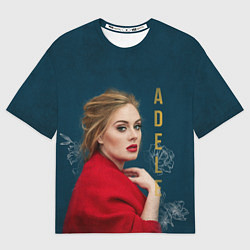 Футболка оверсайз мужская Portrait Adele, цвет: 3D-принт