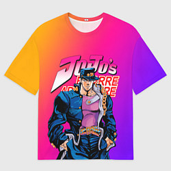 Футболка оверсайз мужская JOJO BIZARRE ADVENTURE ДЖО ДЖО ГРАДИЕНТ, цвет: 3D-принт
