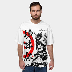 Футболка оверсайз мужская Ghost of Tsushima Самурай, цвет: 3D-принт — фото 2