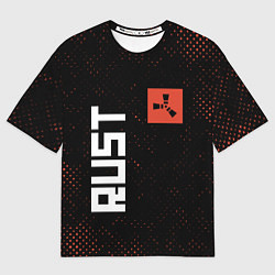 Мужская футболка оверсайз RUST - Гранж