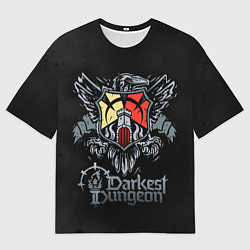 Футболка оверсайз мужская Darkest Dungeon герб, цвет: 3D-принт