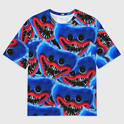 Футболка оверсайз мужская УЖАСНОЕ ЛИЦО ХАГГИ ВАГГИ, цвет: 3D-принт