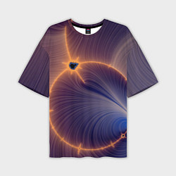 Мужская футболка оверсайз Black Hole Tribute design