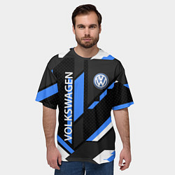 Футболка оверсайз мужская VOLKSWAGEN GEOMETRY SPORT, цвет: 3D-принт — фото 2
