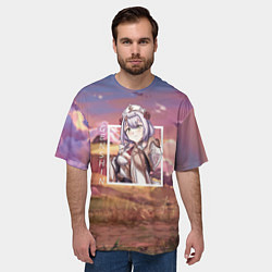 Футболка оверсайз мужская Ноэлль Noelle, Genshin Impact Геншин импакт, цвет: 3D-принт — фото 2